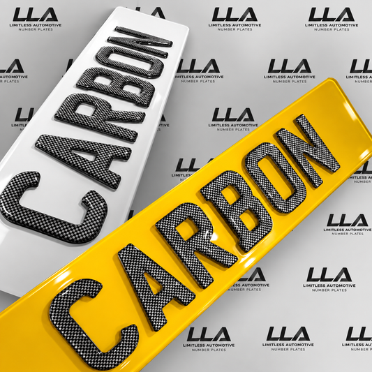 Carbon Fibre Gel Number Plates