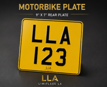 Motorbike Registration Plates
