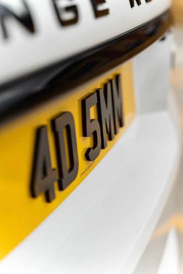4D 5mm Registration Plates