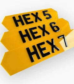 HEX Registration Plates